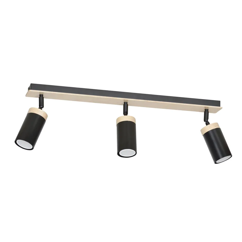 Emibig Deckenstrahler Schwarz 72cm lang Skandinavisch< Deckenleuchten|Spots