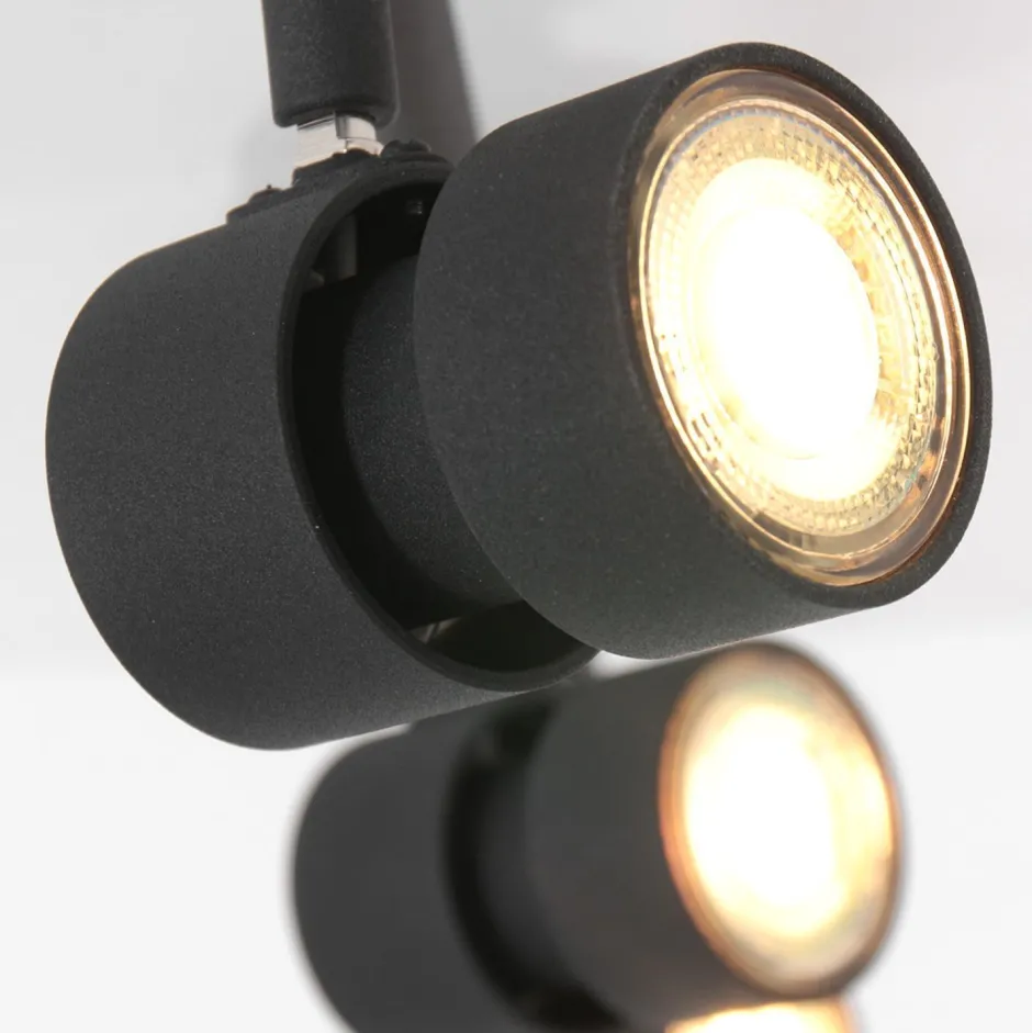 Deckenleuchten|Spots*Steinhauer Deckenstrahler Schwarz 4-flmg 90 cm inkl. GU10 flexibel