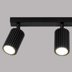 Sollux Deckenstrahler Schwarz 3-flammig B: 45 cm schwenkbar GU10< Flurlampen|Wohnzimmerlampen