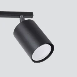 Küchenlampen|Esszimmer Lampen*Sollux Deckenstrahler Schwarz Metall 2-flammig klein GU10 DALIT