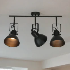 Easylight Deckenstrahler Schwarz Metall E14 Retro Wohnzimmer< Deckenleuchten|Flurlampen