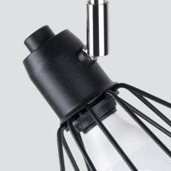 Sollux Deckenstrahler Schwarz Retro 3-flammig Metall E27< Deckenleuchten|Flurlampen