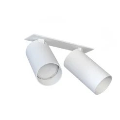 Nowodvorski Deckenstrahler Unterputz 17 cm breit 2-flammig GU10 Weiß< Spots|Flurlampen