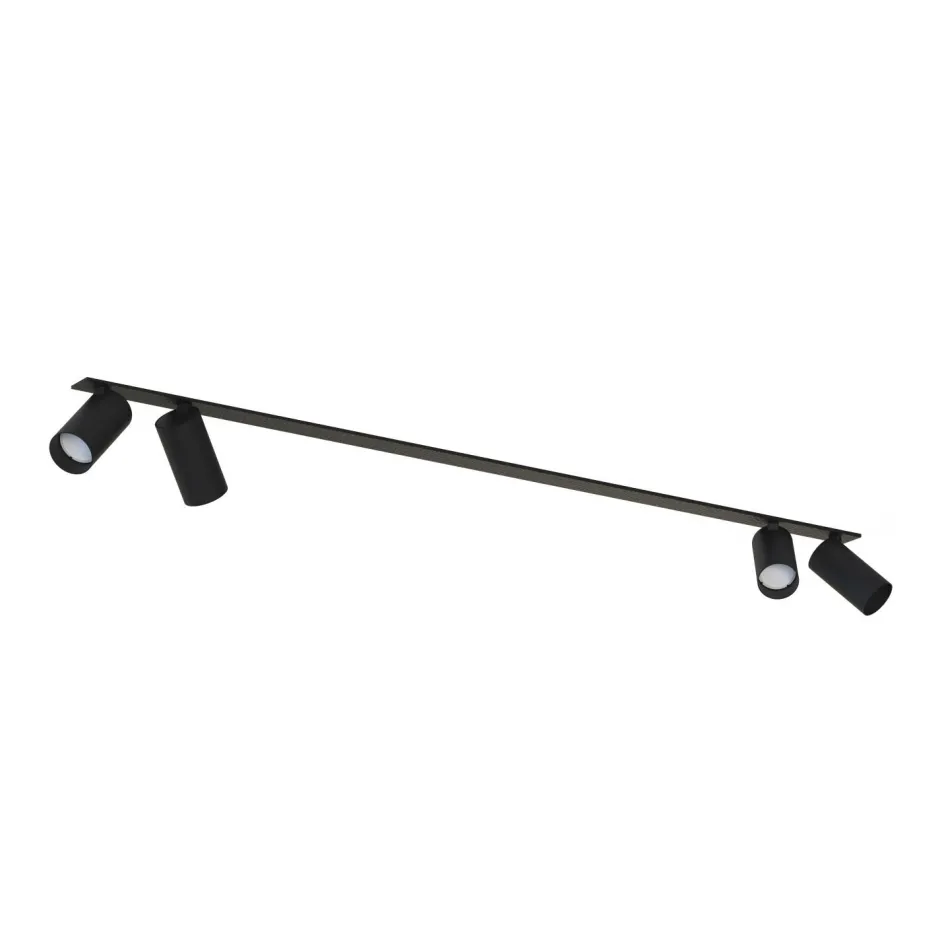 Deckenleuchten|Spots*Nowodvorski Deckenstrahler Unterputz 118 cm lang 4-flammig GU10 Schwarz