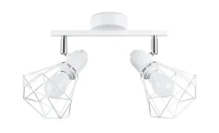 Deckenleuchten|Flurlampen*Sollux Deckenstrahler Weiß 31 cm lang verstellbar E27 Metall