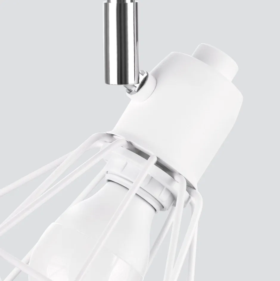 Deckenleuchten|Flurlampen*Sollux Deckenstrahler Weiß 31 cm lang verstellbar E27 Metall