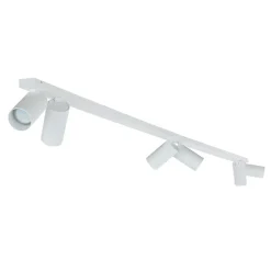 Nowodvorski Deckenstrahler Weiß 200 cm lang 6-flammig GU10 verstellbar< Metall Lampen|Wohnzimmerlampen