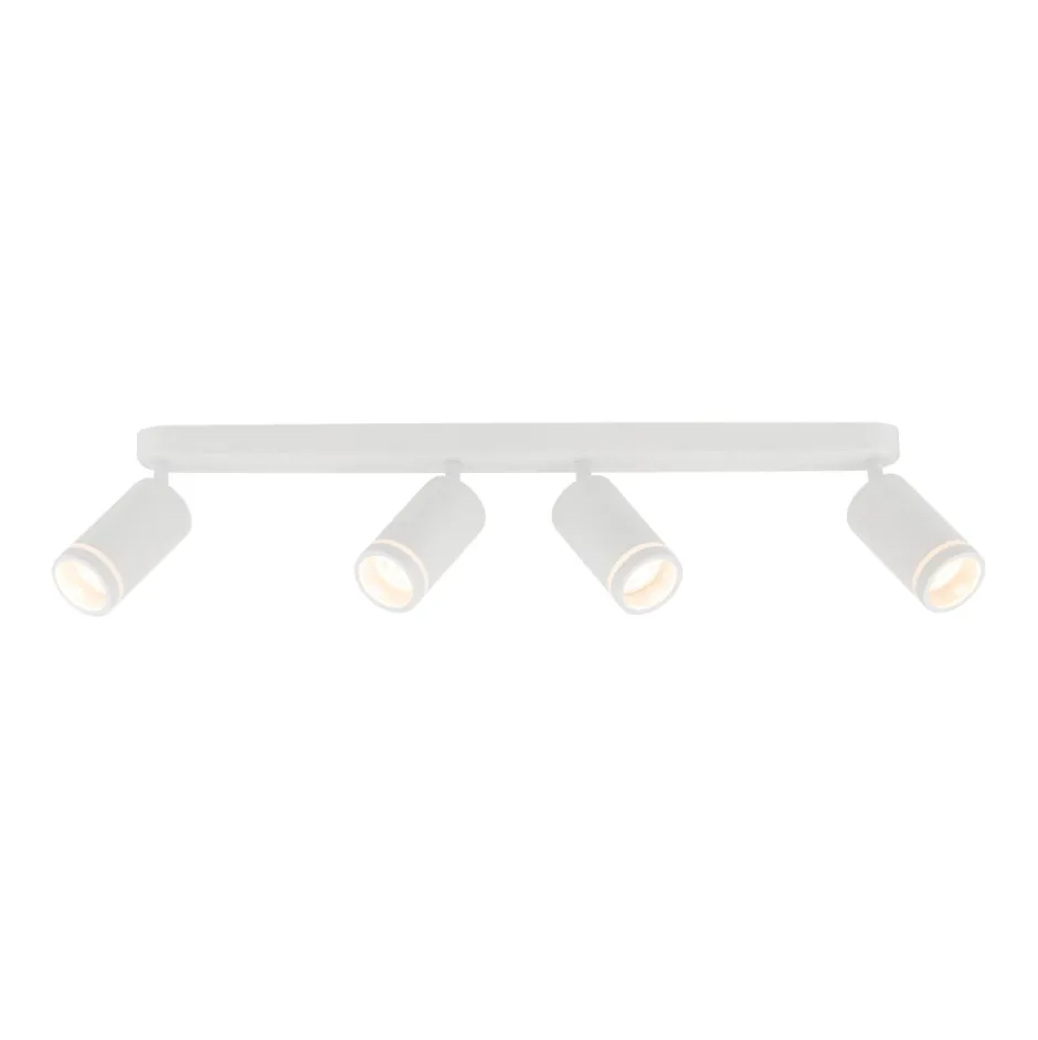 Deckenleuchten|Flurlampen*TK Lighting Deckenstrahler Weiß 4-flammig 74 cm lang Metall GU10