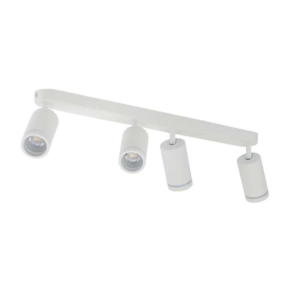 Deckenleuchten|Flurlampen*TK Lighting Deckenstrahler Weiß 4-flammig 74 cm lang Metall GU10