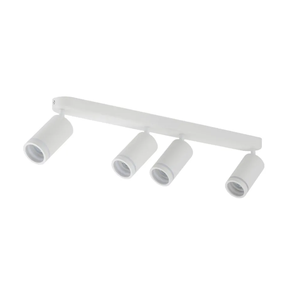 Deckenleuchten|Flurlampen*TK Lighting Deckenstrahler Weiß 4-flammig 74 cm lang Metall GU10