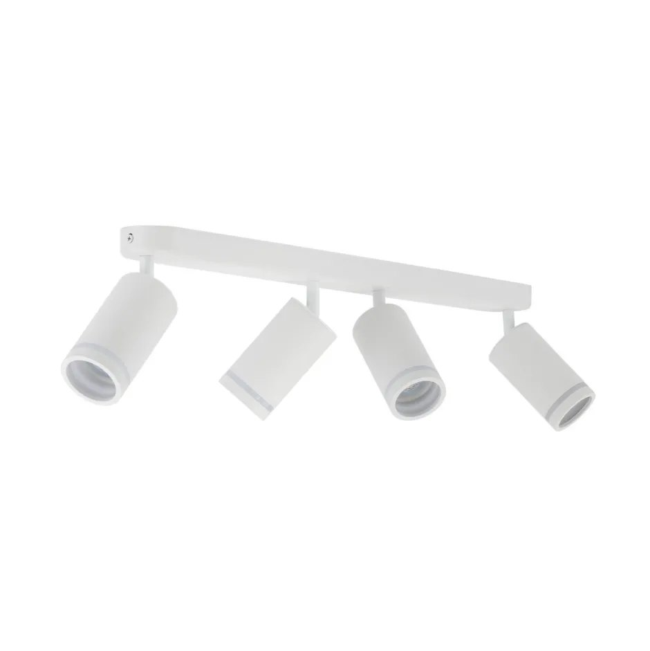 Deckenleuchten|Flurlampen*TK Lighting Deckenstrahler Weiß 4-flammig 74 cm lang Metall GU10