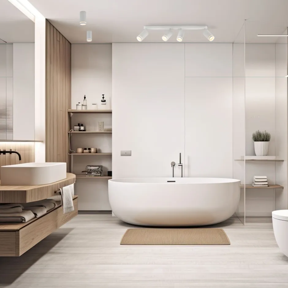 Deckenleuchten|Flurlampen*TK Lighting Deckenstrahler Weiß 4-flammig 74 cm lang Metall GU10