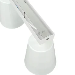 Retro Lampen|Küchenlampen*Easylight Deckenstrahler Weiß Gold Metall 3-flammig Retro