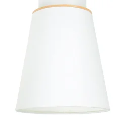 Stofflampen|Moderne Lampen*Lamkur Deckenstrahler Weiß Holz 4-flmg Modern Lampe