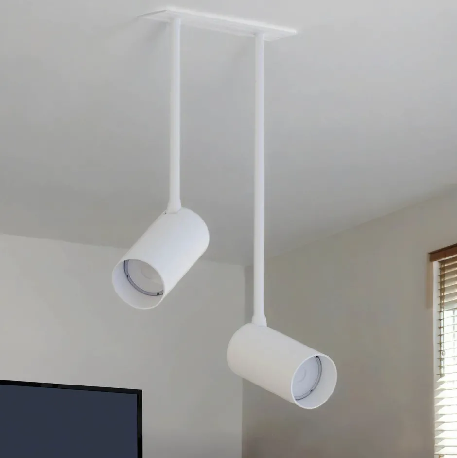 Moderne Lampen|Esszimmer Lampen*Nowodvorski Deckenstrahler Weiß länglich H:41 Modern flexibel 2x