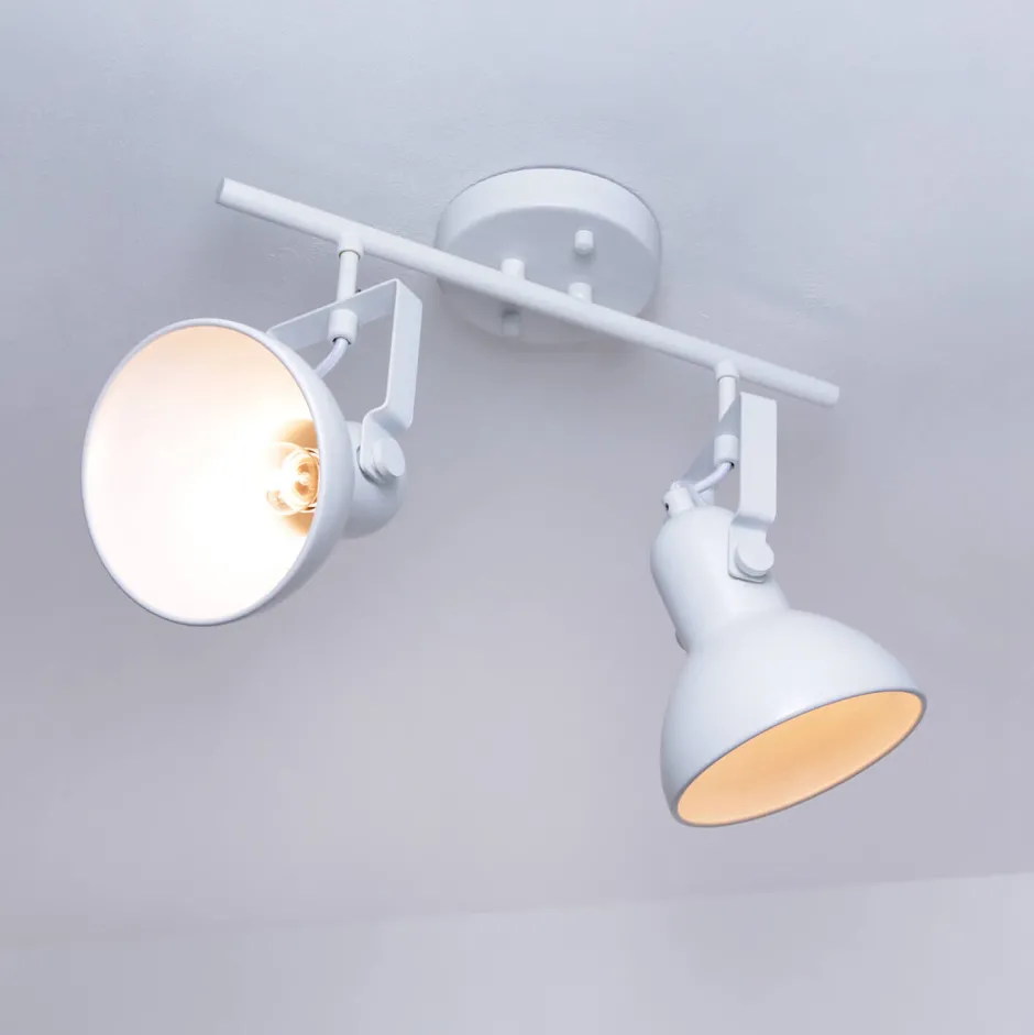 Deckenleuchten|Flurlampen*Easylight Deckenstrahler Weiß Retro Design E14 Wohnzimmer