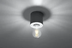 Sollux Dekorative Betonlampe Decke H:10cm Modern rund JAZLEAN< Küchenlampen|Moderne Lampen