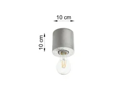 Sollux Dekorative Betonlampe Decke H:10cm Modern rund JAZLEAN< Küchenlampen|Moderne Lampen
