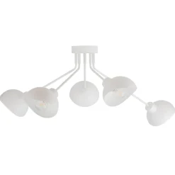 Sigma Dekorative Deckenleuchte Weiß Metall Mehrflammig E27< Designerlampen|Moderne Lampen