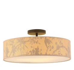 Searchlight Dekorative Deckenleuchte Bambus Muster E27 3-flammig< Flurlampen|Wohnzimmerlampen