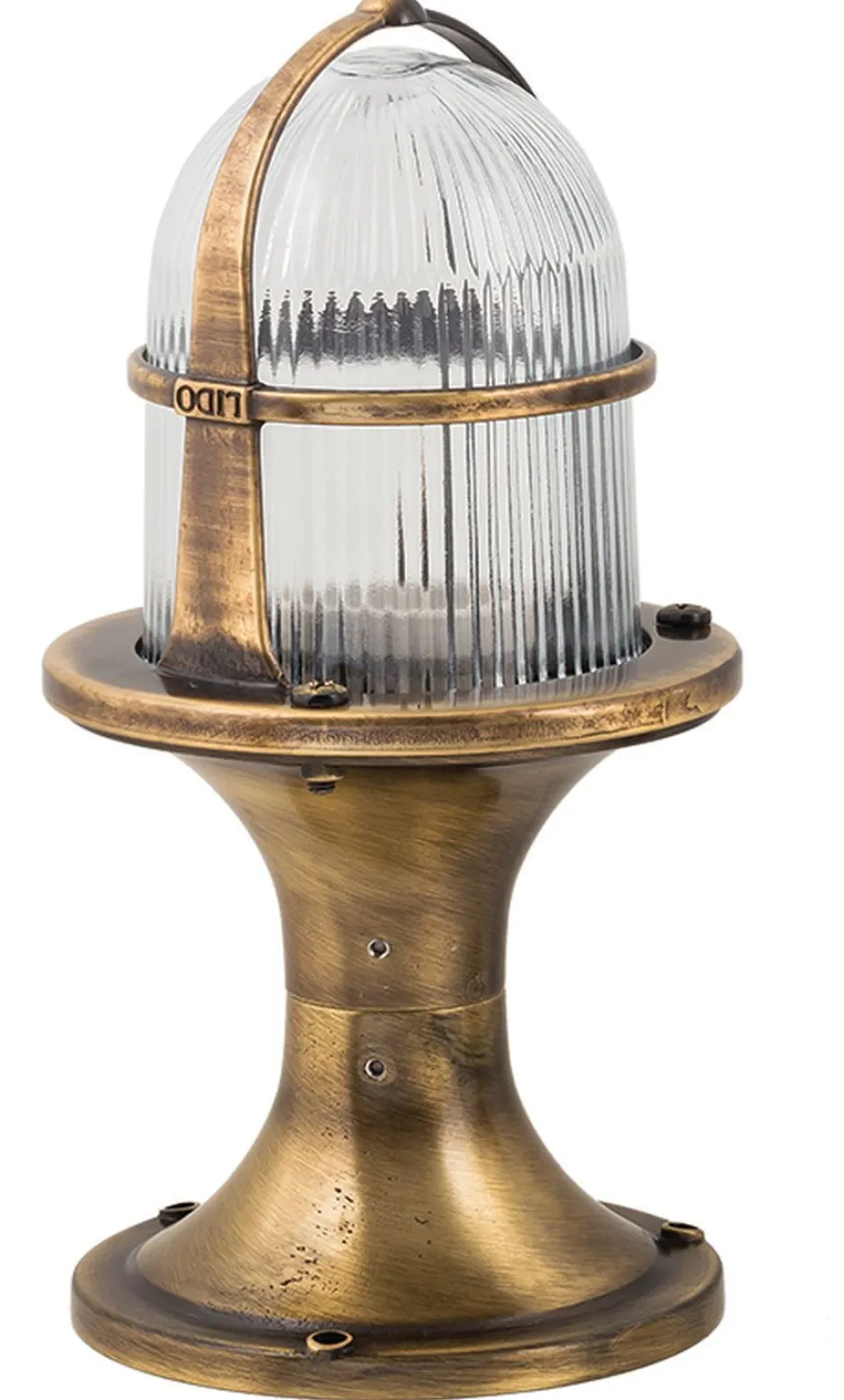 Rustikale Lampen|Messinglampen*Lido Dekorative Gartenlampe Messing H:28cm außen Maritim