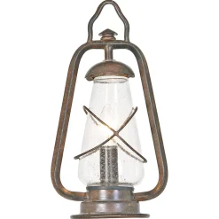 Rustikale Lampen|Vintage Lampen*Elstead Dekorative Gartenlampe Schmiedeeisen H:36cm IP43