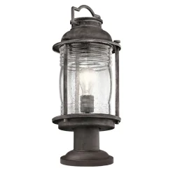 Vintage Lampen|Wegeleuchten*Elstead Dekorative Gartenleuchte Glas Stahl H:47cm Vintage