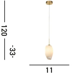 Searchlight Dekorative Hängelampe Glas Metall G9 L:11 cm blendarm< Hängelampen|Esszimmer Lampen