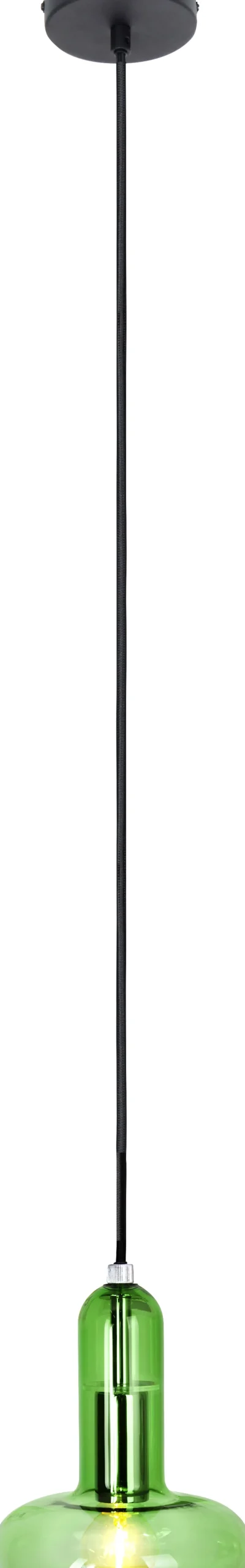 Eco-Light Dekorative Hängelampe Glas Grün E14 B:15 cm Modern< Wohnzimmerlampen|Glaslampen