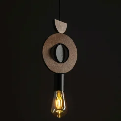 Hängelampen|Bürolampen*Nowodvorski Dekorative Hängelampe Holz Metall Ø16 cm rund E27