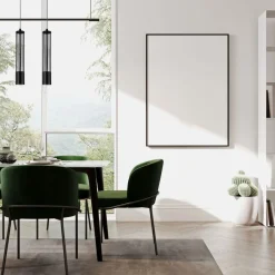 Hängelampen|Bürolampen*Belis Dekorative Hängelampe Metall GU10 35 cm lang Schwarz