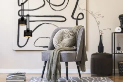 Hängelampen|Bürolampen*Belis Dekorative Hängelampe Metall 2-flammig E27 Schwarz Gold