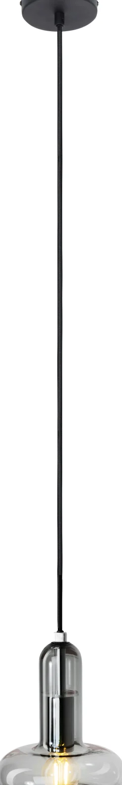 Wohnzimmerlampen|Glaslampen*Eco-Light Dekorative Hängelampe Rauchglas E14 B:15 cm Modern