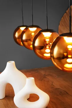 Led Lampen|Hängelampen*Eco-Light Dekorative LED Hängelampe in Schwarz Bernstein 3000 K