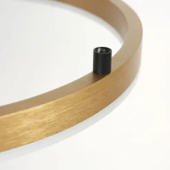 Steinhauer Dekorative LED Wandlampe Metall in Gold H:40 cm Ring< Led Lampen|Wandleuchten