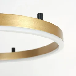 Steinhauer Dekorative LED Wandlampe Metall in Gold H:40 cm Ring< Led Lampen|Wandleuchten