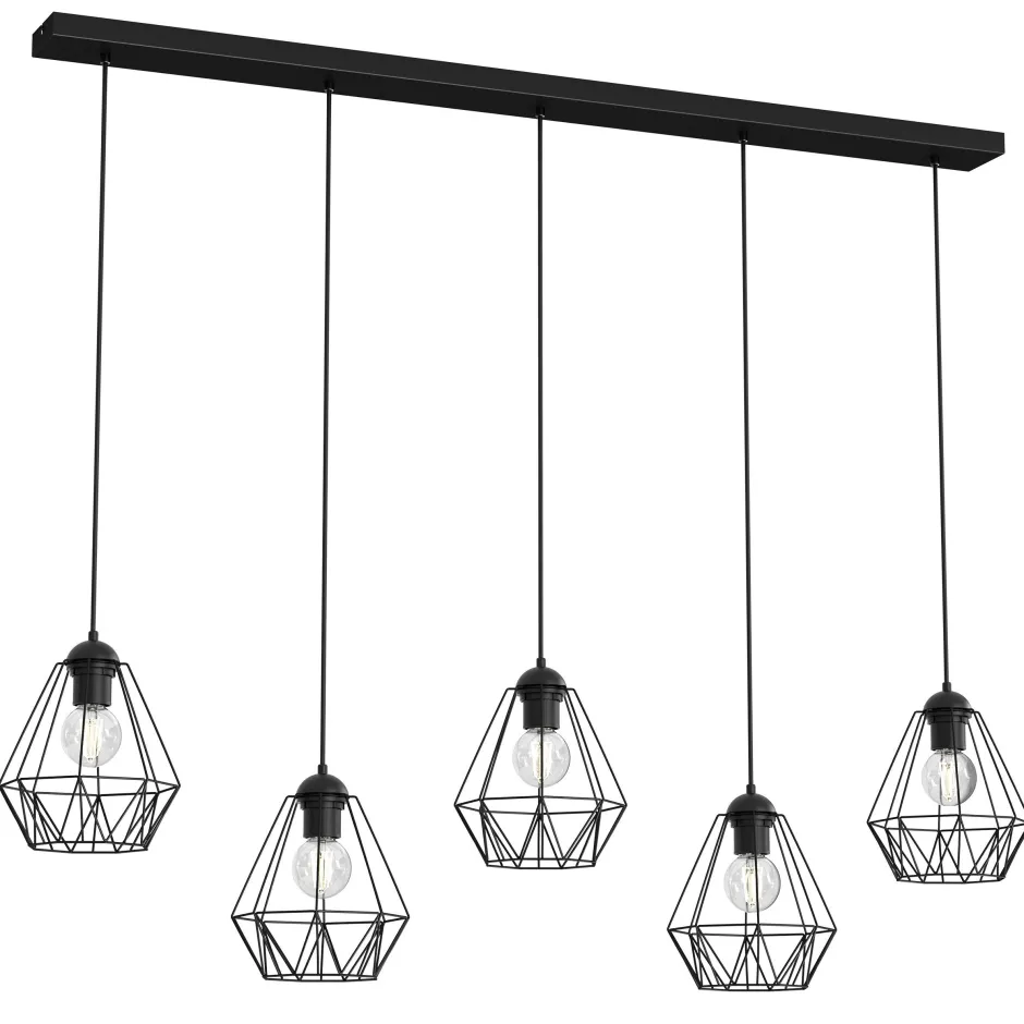 Luminex Dekorative Pendelleuchte ARIYAN Retro länglich< Esszimmer Lampen|Wohnzimmerlampen