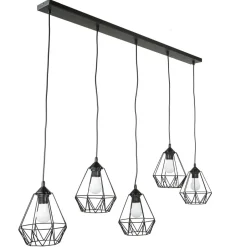 Luminex Dekorative Pendelleuchte ARIYAN Retro länglich< Esszimmer Lampen|Wohnzimmerlampen