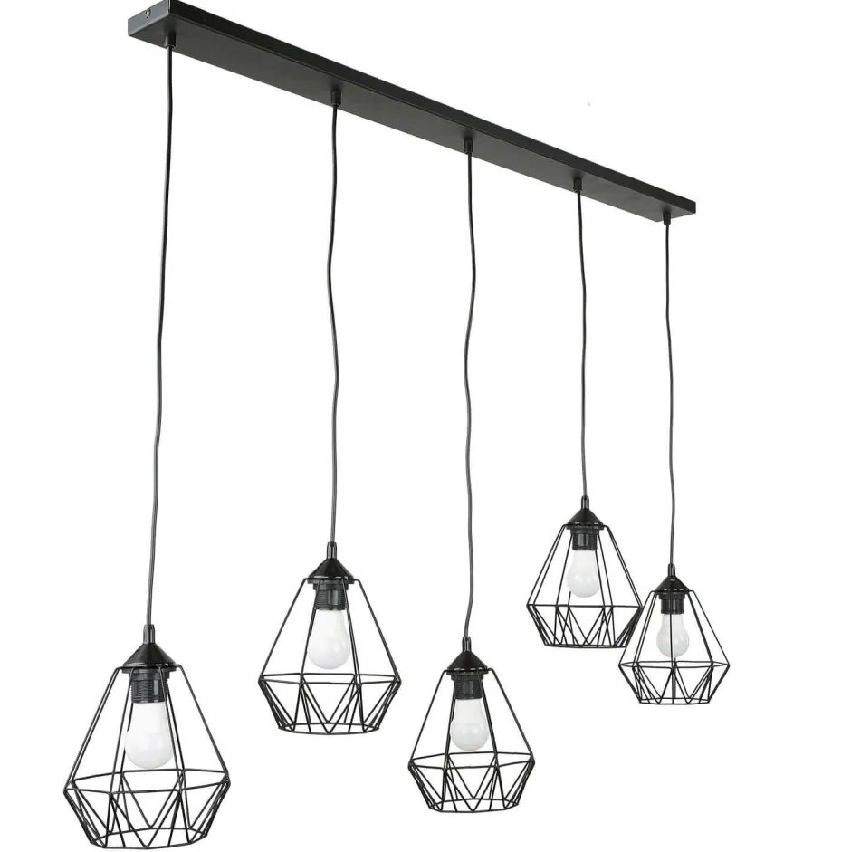 Luminex Dekorative Pendelleuchte ARIYAN Retro länglich< Esszimmer Lampen|Wohnzimmerlampen