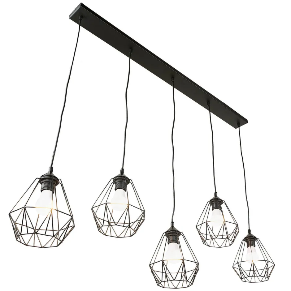 Luminex Dekorative Pendelleuchte ARIYAN Retro länglich< Esszimmer Lampen|Wohnzimmerlampen