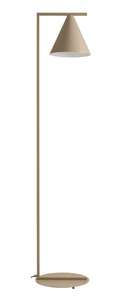 Stehlampen|Wohnzimmerlampen*ALDEX Dekorative Stehlampe Beige Metall Kegel E27 165 cm hoch