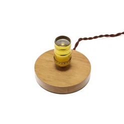 Holzlampen|Industrie Lampen*Easylight Dekorative Tischlampe EDISON Industrial Design rund