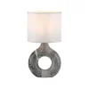 Schlafzimmer Lampen|Stofflampen*Just Light Dekorative Tischlampe Keramik Stoff 30 cm E27 blendarm