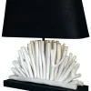Suna Living Dekorative Tischlampe ROLET Treibholz Stoff Wohnzimmer< Moderne Lampen|Stofflampen