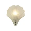 Wandleuchten|Badezimmer Lampe*Searchlight Dekorative Wandlampe Metall Glas T:11 cm IP44 in Silber