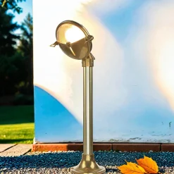 Rustikale Lampen|Metall Lampen*Lido Dekorative Wegeleuchte KARPAHTOS Garten Messing