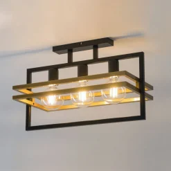 Sigma Design Deckenlampe 3-flammig E27 in Gold Schwarz< Deckenleuchten|Moderne Lampen