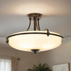 Designerlampen|Jugendstil Lampen*Elstead Design Deckenleuchte ASPERO Bronze 4-flmg Lampe