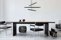 Sigma Design Hängelampe Schwarz Gold Metall B:26 cm elegant< Moderne Lampen|Designerlampen