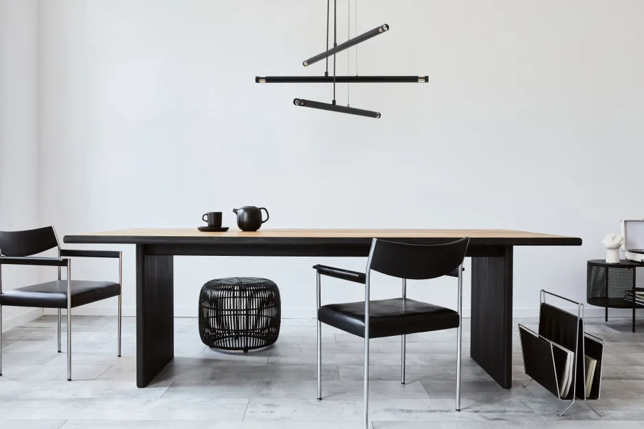 Sigma Design Hängelampe Schwarz Gold Metall B:26 cm elegant< Moderne Lampen|Designerlampen